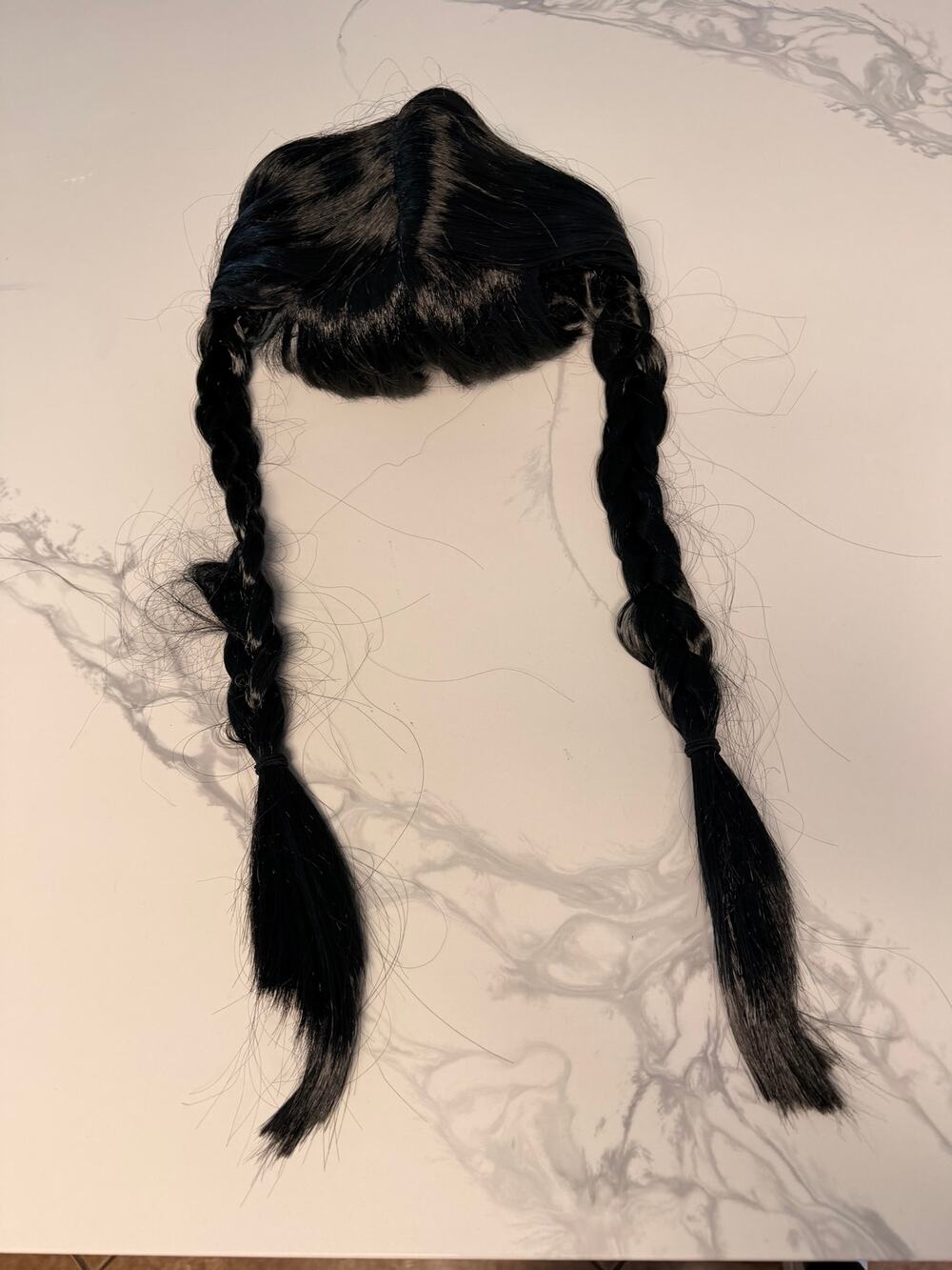 Rubies Wednesday Girls Black Braided Wig Costume Cosplay Halloween New No Tags